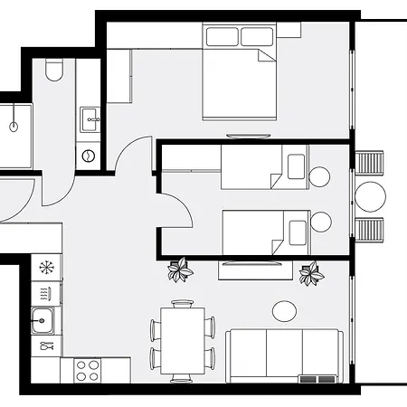 Urban Global Premium 5th Floor - No 03 - Air Condition - Balcony - Free Garage * Катовице